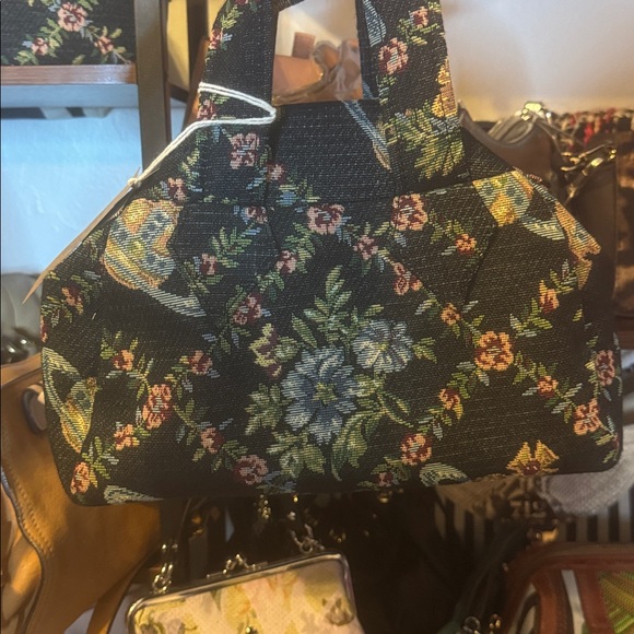 Vivienne Westwood Tapestry Floral & Black HandBag! Unicorn alert! ‼️ NWT! - Picture 7 of 7